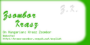 zsombor krasz business card